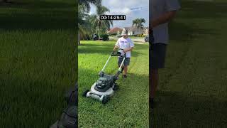 How Long Will It Run Ego 22quot Aluminum Deck Mower 10 ah Battery mowing battery ego [upl. by Deland]