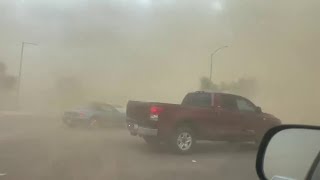 Haboob creates wild conditions for Arizona commuters [upl. by Stanford]