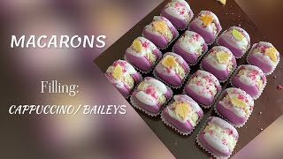 MACARONS 💜filling Cappuccino Baileys 🤎MACARON💜 🤎МАКАРОН 💜начинка  Капучино Baileys 🤎МАКАРОНС [upl. by Amek]