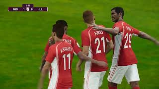 Middlesbrough  Hull City EFL PES 21 GAMEPLAY [upl. by Hulen]