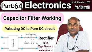 Capacitor filter working in tamil [upl. by Eisned]