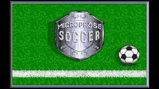 MicroProse Soccer Amiga 50Hz  Intro  Attract Mode [upl. by Odraleba]