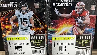 BONUS GRADED CARDS Opening 2 New TARGET Football Mystery Tins Prizm Mosaic Select [upl. by Orimlede]