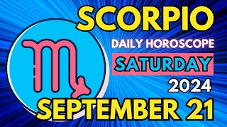 Scorpio ♏ 🤩 𝐉𝐨𝐲 𝐀𝐧𝐝 𝐏𝐫𝐨𝐬𝐩𝐞𝐫𝐢𝐭𝐲 🙌Horoscope For Today September 21 2024  Tarot [upl. by Dennard]