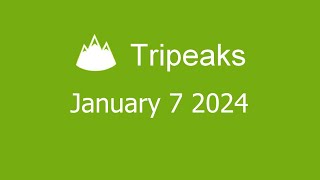 Microsoft Solitaire Collection  Tripeaks  January 7 2024 [upl. by Fanchet89]