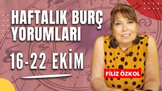 FİLİZ ÖZKOL İLE HAFTALIK BURÇ YORUMLARI  16  22 EKİM [upl. by Kanya]