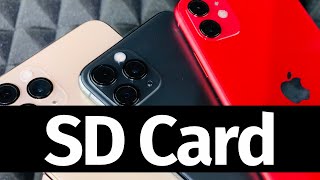 Does iPhone 11 have SD Card [upl. by Okime]