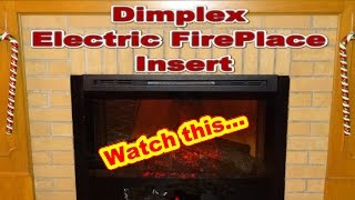 How To Install a Dimplex Electric Fireplace Insert  Model DF3033 ST [upl. by Lekcar]