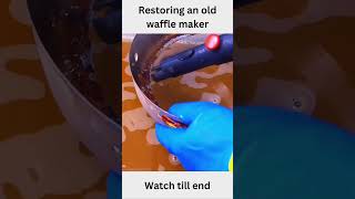 Restoring old waffle maker youtube restoration restore viral youtubeshorts shorts [upl. by Annavoig]