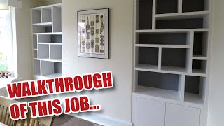 Making Random Design Alcove Shelving  Full Walkthrough [upl. by Asseralc]