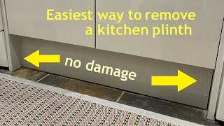 Easiest way to remove a kitchen plinth without damaging it [upl. by Thurston539]