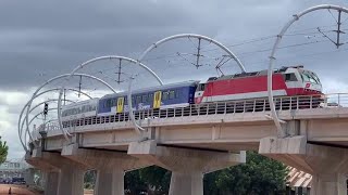 jionee treni ya umeme ikitembea kwenye reli yetu ya sgr tanzania project progress lot 1 [upl. by Wivinia618]