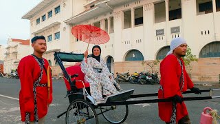 Wisata Kostum Rikisha Ala Jepang Kota Tua Cirebon [upl. by Alvar]