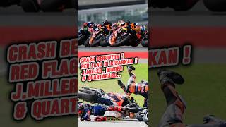 🔴 RACE DI HENTIKAN  INSIDEN BINDER MILLER amp QUARTARARO shortvideo viralshort motogp [upl. by Siriso99]