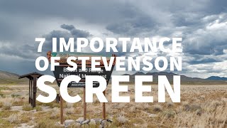 7 IMPORTANCE OF STEVENSON SCREEN [upl. by Lasky]