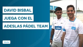 David Bisbal acepta el reto del Adeslas Pádel Team [upl. by Llenil880]