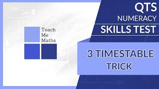 QTS numeracy skills test  3 timestable trick [upl. by Rebmik]