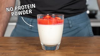 The Best High Protein Dessert Ive Ever Made No Protein Powder [upl. by Aitercal]