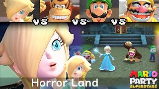 Mario Party Superstars Rosalina vs Donkey Kong vs Luigi vs Wario in Horror Land [upl. by Luedtke]