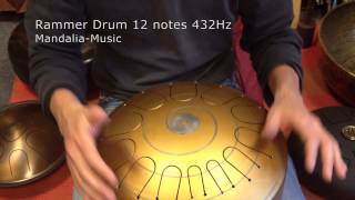 Rammer drum 12 notes 432 Hz [upl. by Ocsic]