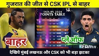 IPL Points Table 2024 Today 11 May  CSK Gujarat after match points table  IPL 2024 [upl. by Namilus]