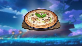 HOW TO MAKE MUSHROOM PIZZA FOR AYAKA AND RECEPIE LOCATION Genshin Impact [upl. by Homans]