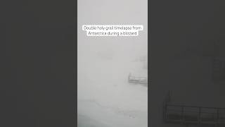 The holy grail of timelapse from Antarctica during a blizzard [upl. by Otrevlig]