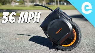 InMotion V12HT review 37 MPH ELECTRIC unicycle [upl. by Leumas]