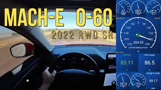 Base Model RWD Ford MachE 060 Test [upl. by Oman]