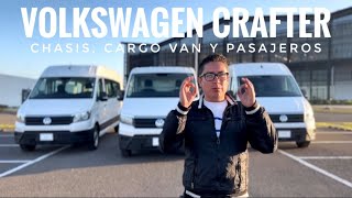 Volkswagen Crafter 2022 carrocerías chasis cargo y pasajeros [upl. by Kreiker]