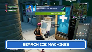 Search Ice Machines  Rare Quest Guide  Fortnite Chapter 2 Season 7 [upl. by Werda]