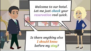 How to Speak Like a Pro Hotel CheckIn  Real Life English Conversation [upl. by Ergener]