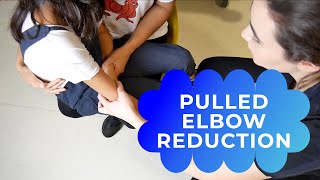 How to reduce a pulled elbow nursemaids elbow reduction [upl. by Anwad]