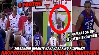 8 FOOTER NA MAPANAKIT NAKAHARAP NILA JUSTIN BROWNLEE AT NG TEAM PILIPINAS 2023 NAGKAPROTESTAHAN [upl. by Aketahs]