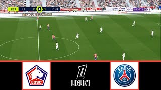 LOSC LILLE VS PARIS SAINTGERMAIN  LIGUE 1 20242025  FOOTBALL LIFE 2024 [upl. by Yatnuhs]