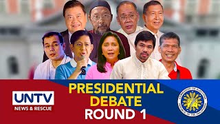 The First Presidential Debate Comelec PiliPinas Debates 2022  March 19 2022 [upl. by Yllod]