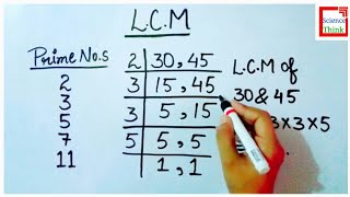 How to find LCM of Two Numbers in Hindi  by SCIENCE THINK [upl. by Acinet]