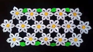 Centrino Uncinetto Facile Tutorial 🌼 Doily Crochet  Centro de Mesa Crochet [upl. by Attaynik]