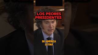 Estos son los peores presidentes según Milei política zurdos politicaargentina milei [upl. by Hector]