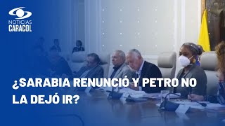 Así habría sido la pelea de los ministros Petro y Laura Sarabia en Casa de Nariño [upl. by Scholem]