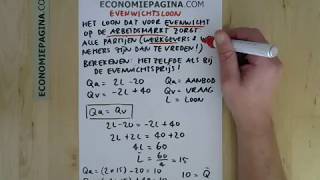 Evenwichtsloon Economiepaginacom [upl. by Aiyn]