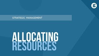 Allocating Resources [upl. by Ellenhoj850]