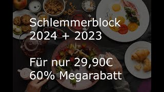 Schlemmerblock 2024  2023 60 Rabatt [upl. by Chelsy]