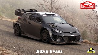 Rallye Monte Carlo 2024 Test Elfyn Evans WRC Toyota Yaris Rally 1 [upl. by Lammaj531]