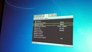 Benq W1070 Settings Menu Walkthrough [upl. by Leizahaj]