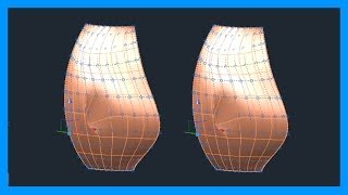 Autocad  44 Superficies 3D superficies NURBS vértices de control Tutorial en español HD [upl. by La394]