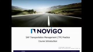 Novigos SAP Transportation Management Practice Course Introduction [upl. by Heshum]