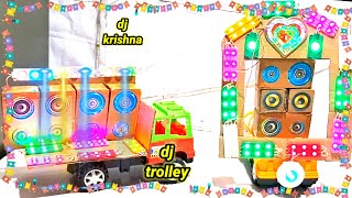 New Ganesh Puja Gouri Navdurga visarjan Big Dj Trolley Truck Kaali Maiya Dj Light Radha Krishna [upl. by Orabelle]