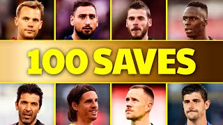 100 Best Goalkeeper Saves Of The Year 2021 [upl. by Cohbert]