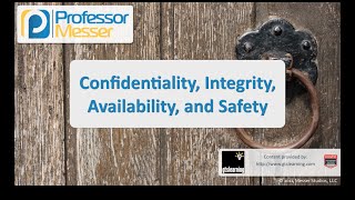 Confidentiality Integrity Availability and Safety  CompTIA Security SY0401 29 [upl. by Gurevich]